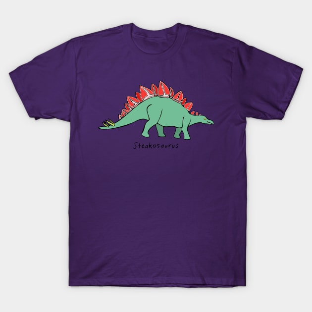Steakosaurus! T-Shirt by headrubble